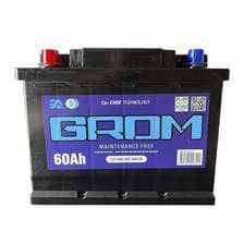 АКБ-6СТ-60 (500А) п/п GROM Узбекистан 242х175х190 (обслуж)